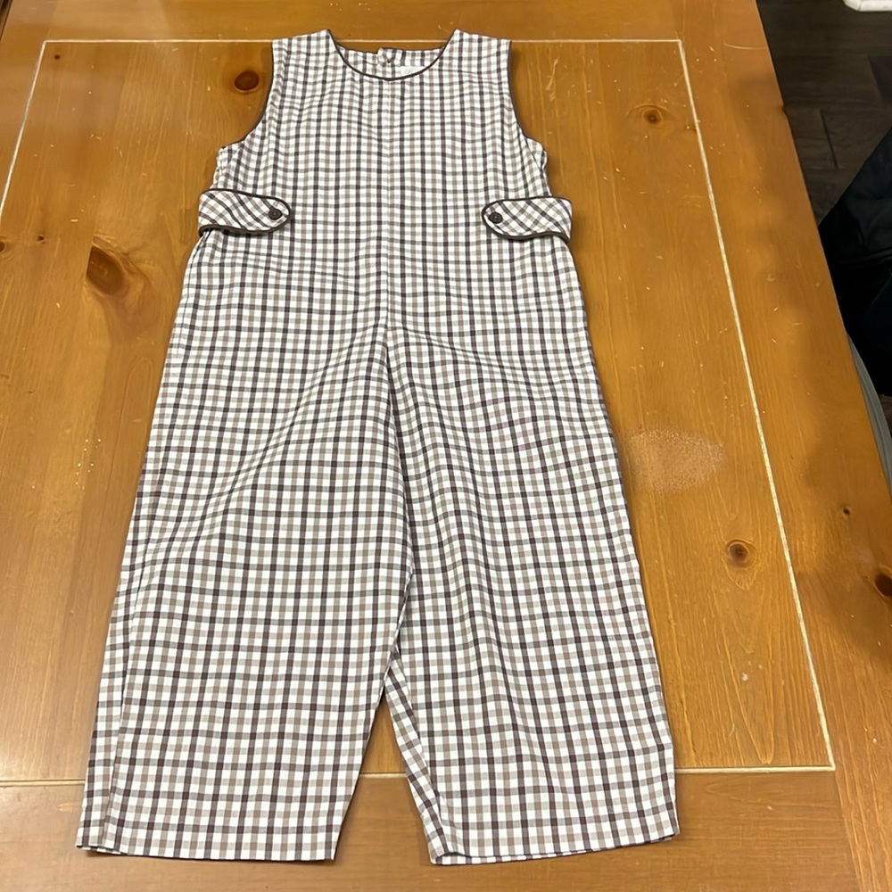 ⭐️4 for $30⭐️ Strasburg Longalls size 4Y plaid white/brown.